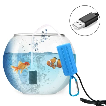 Mini USB pro Vodní Terária Filtr Akvarijní Ryby Nádrže Kyslíku Čerpadlo Vzduch Přenosné Mute Úspory Energie Fish Tank Příslušenství