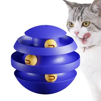 3 Úrovně Pet Kočka Pes Hračku Tři Úrovně Školení, Zábavní Kotě Koleje Kočky Inteligence Zábavní Triple Kotoučovými Západkami